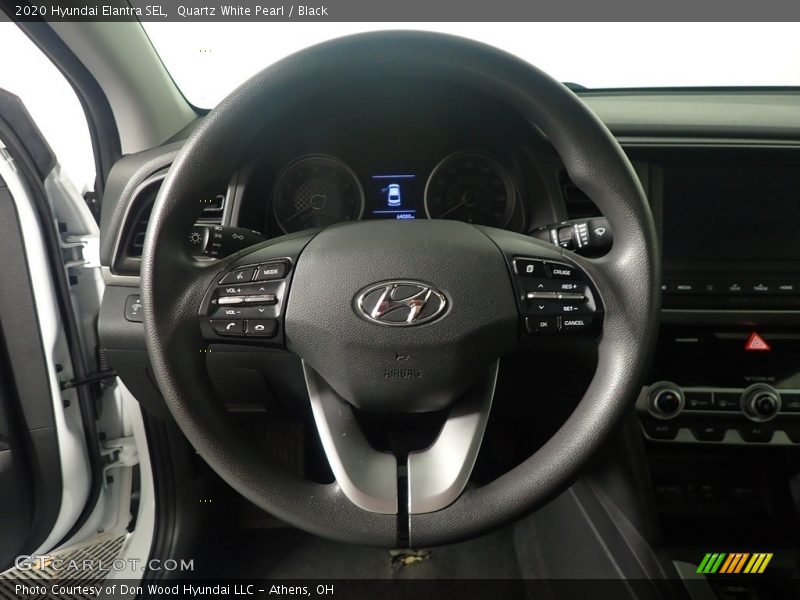 Quartz White Pearl / Black 2020 Hyundai Elantra SEL