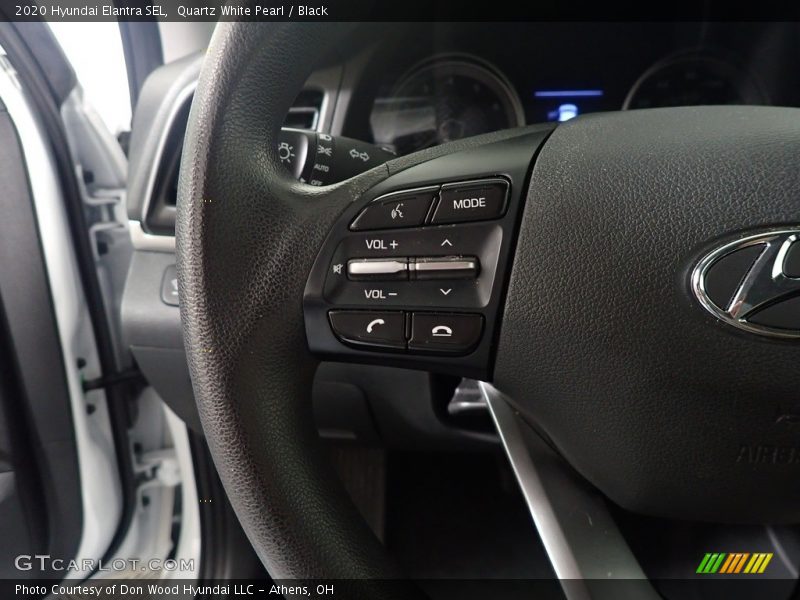 Quartz White Pearl / Black 2020 Hyundai Elantra SEL