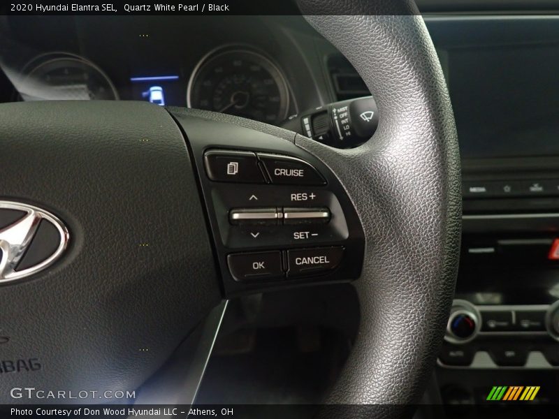 Quartz White Pearl / Black 2020 Hyundai Elantra SEL