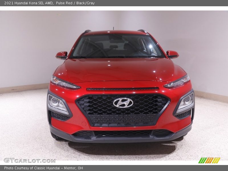 Pulse Red / Black/Gray 2021 Hyundai Kona SEL AWD
