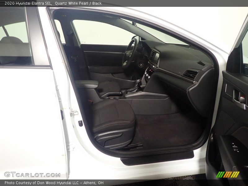 Quartz White Pearl / Black 2020 Hyundai Elantra SEL