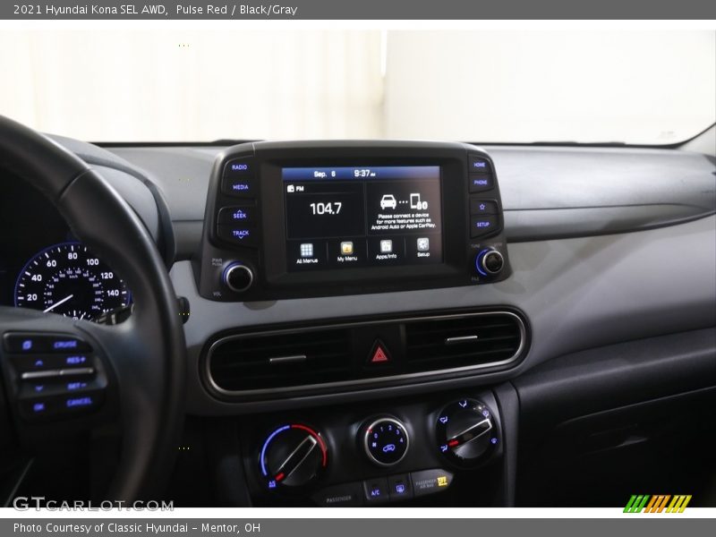 Pulse Red / Black/Gray 2021 Hyundai Kona SEL AWD