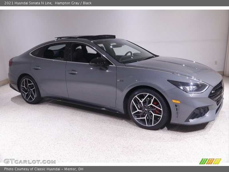 Hampton Gray / Black 2021 Hyundai Sonata N Line