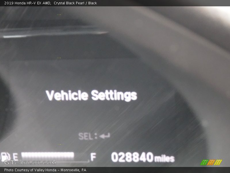 Crystal Black Pearl / Black 2019 Honda HR-V EX AWD