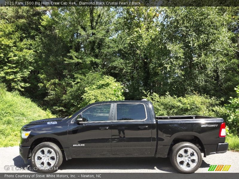 Diamond Black Crystal Pearl / Black 2021 Ram 1500 Big Horn Crew Cab 4x4
