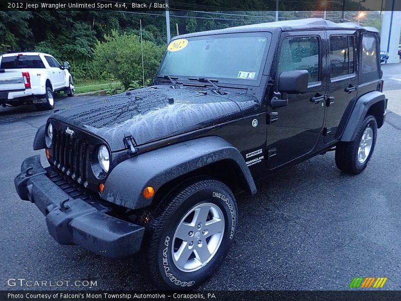 Black / Black 2012 Jeep Wrangler Unlimited Sport 4x4