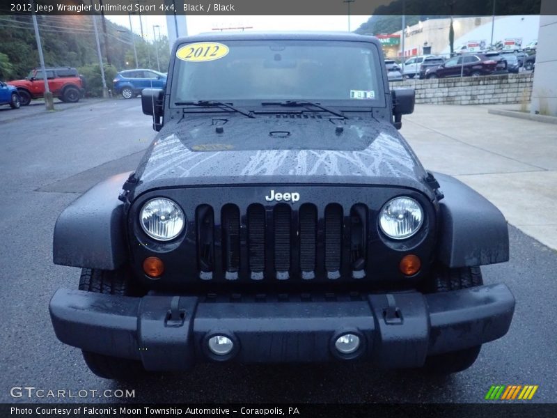 Black / Black 2012 Jeep Wrangler Unlimited Sport 4x4