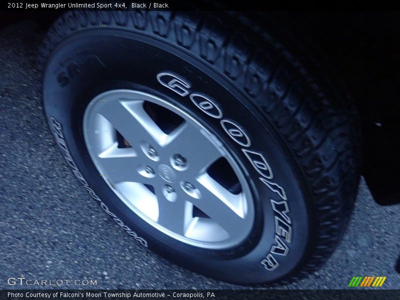 Black / Black 2012 Jeep Wrangler Unlimited Sport 4x4