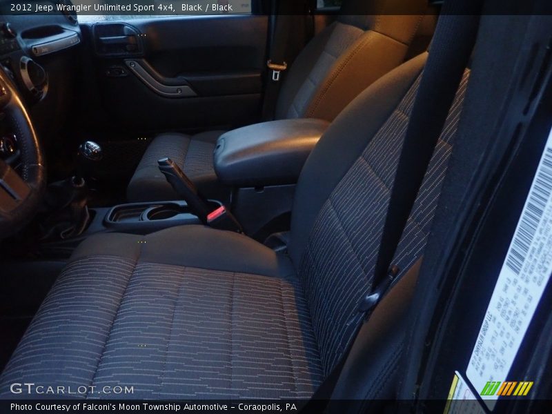 Black / Black 2012 Jeep Wrangler Unlimited Sport 4x4