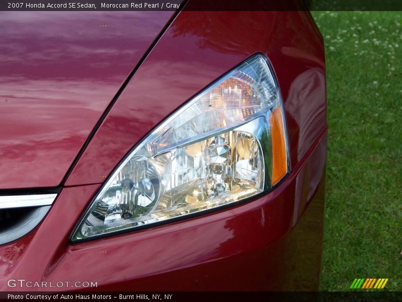 Moroccan Red Pearl / Gray 2007 Honda Accord SE Sedan