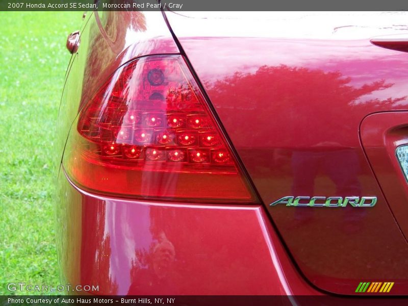 Moroccan Red Pearl / Gray 2007 Honda Accord SE Sedan