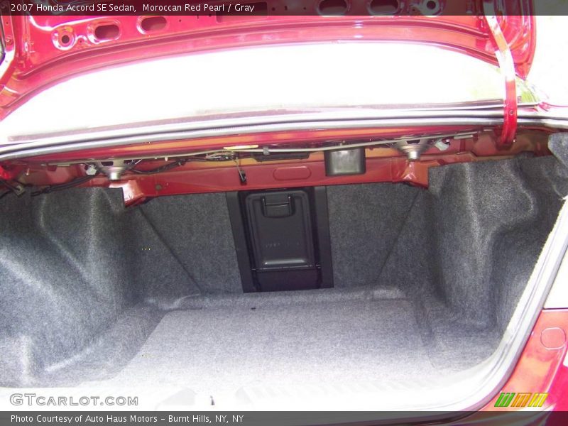 Moroccan Red Pearl / Gray 2007 Honda Accord SE Sedan
