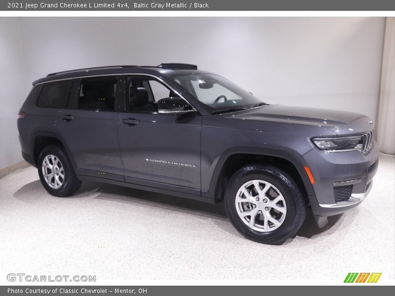 Baltic Gray Metallic / Black 2021 Jeep Grand Cherokee L Limited 4x4