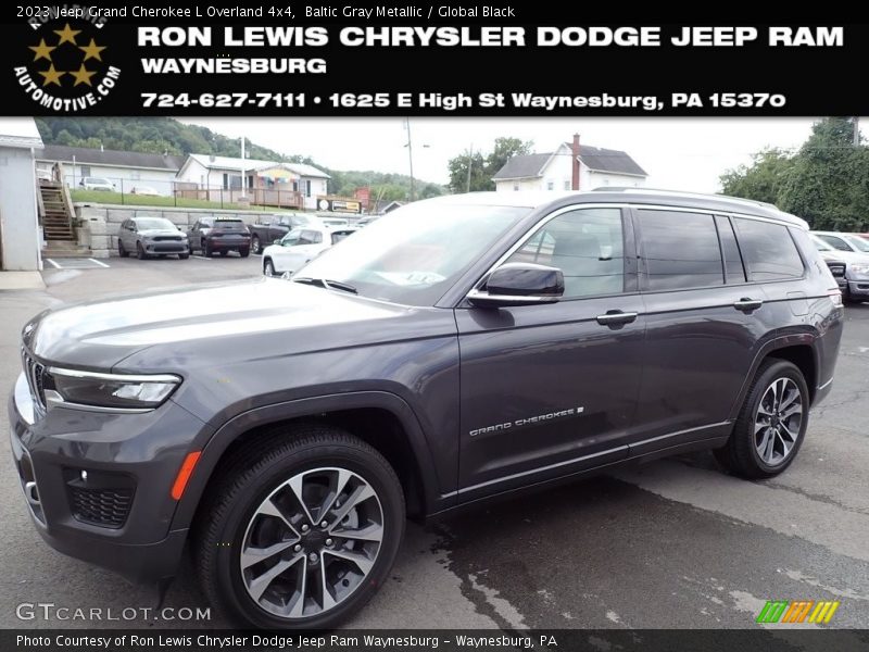 Baltic Gray Metallic / Global Black 2023 Jeep Grand Cherokee L Overland 4x4