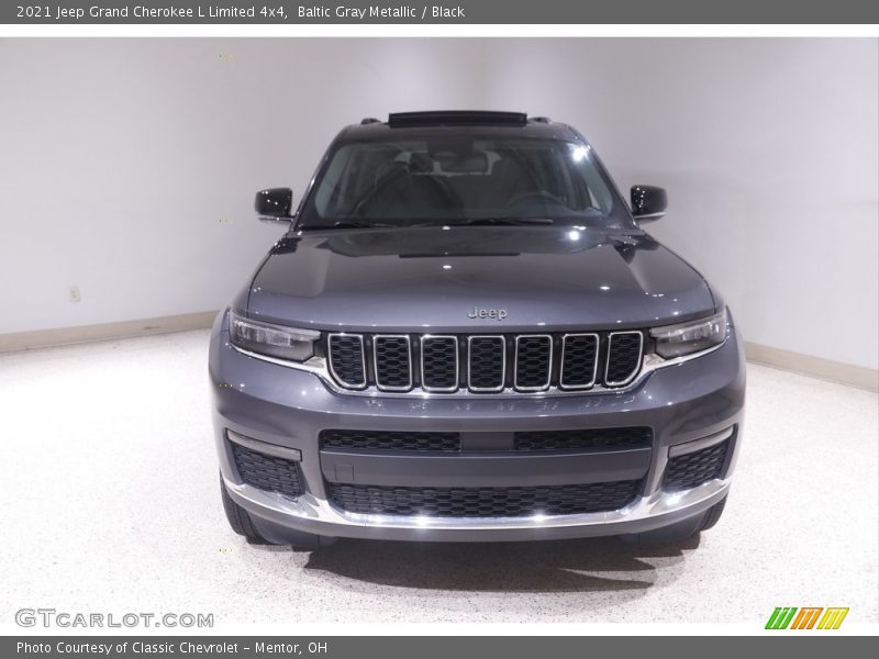 Baltic Gray Metallic / Black 2021 Jeep Grand Cherokee L Limited 4x4