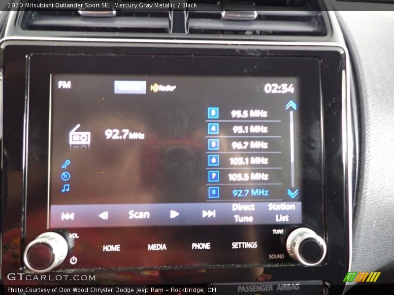 Mercury Gray Metallic / Black 2020 Mitsubishi Outlander Sport SE