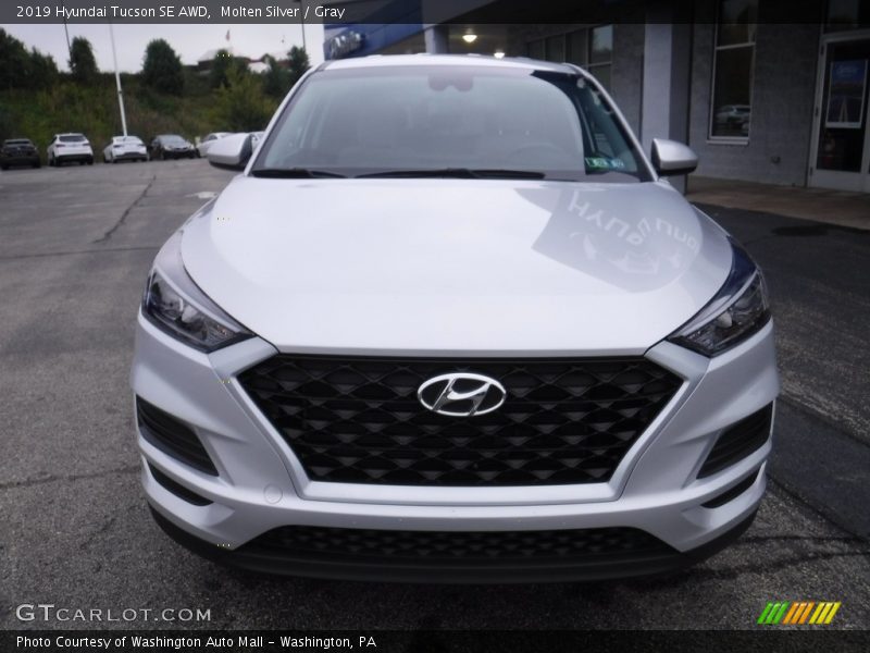 Molten Silver / Gray 2019 Hyundai Tucson SE AWD