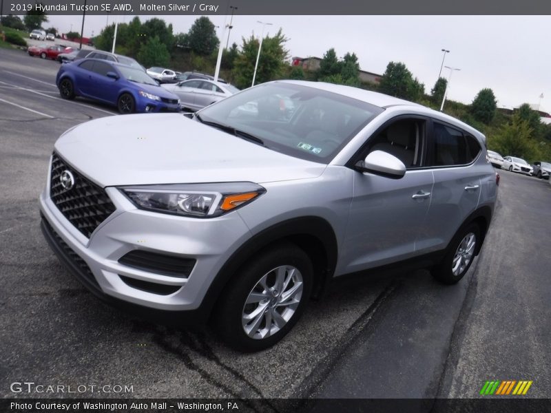 Molten Silver / Gray 2019 Hyundai Tucson SE AWD