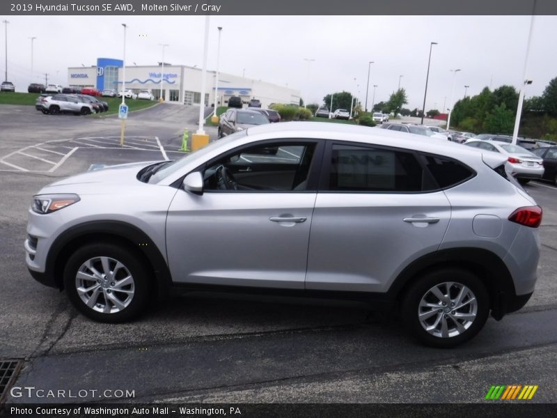 Molten Silver / Gray 2019 Hyundai Tucson SE AWD