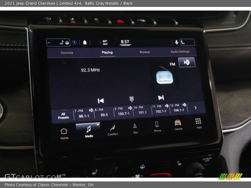 Baltic Gray Metallic / Black 2021 Jeep Grand Cherokee L Limited 4x4
