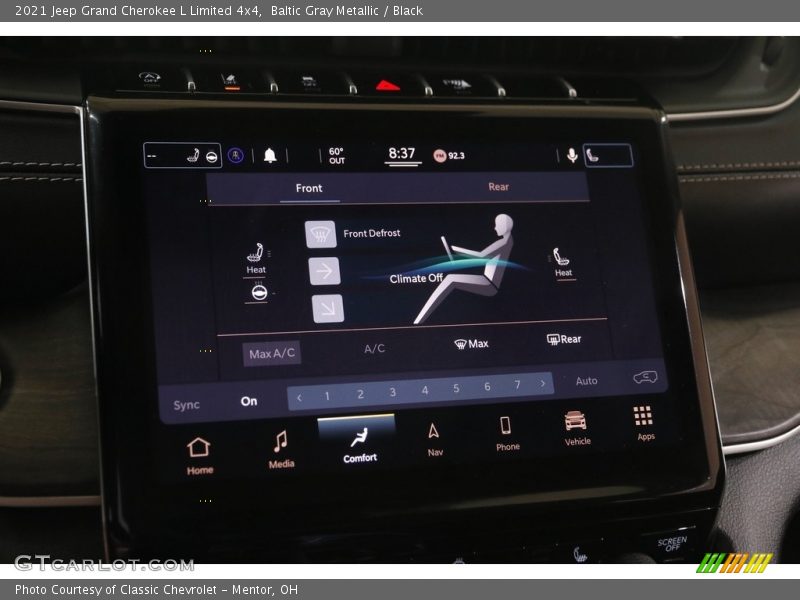 Baltic Gray Metallic / Black 2021 Jeep Grand Cherokee L Limited 4x4