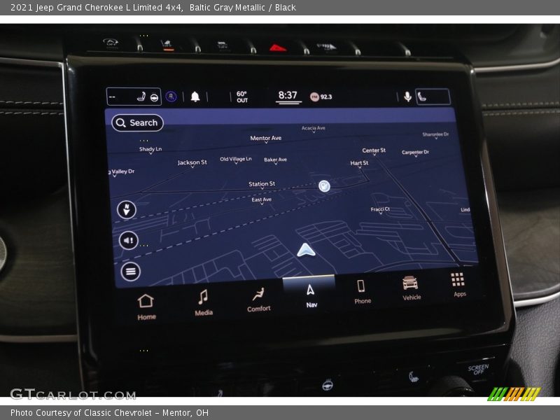 Baltic Gray Metallic / Black 2021 Jeep Grand Cherokee L Limited 4x4