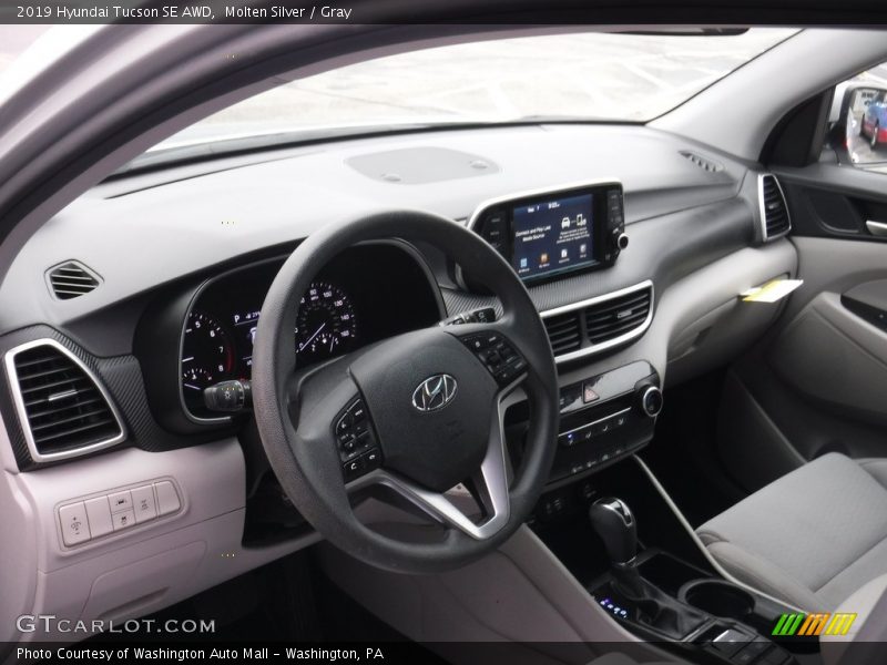 Molten Silver / Gray 2019 Hyundai Tucson SE AWD
