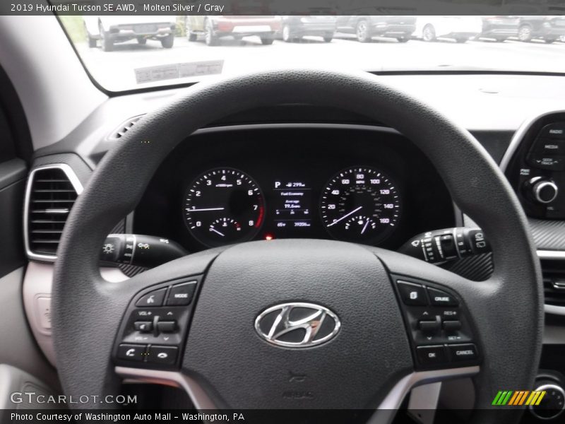 Molten Silver / Gray 2019 Hyundai Tucson SE AWD