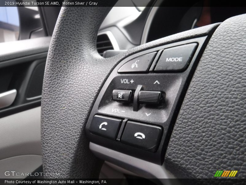 Molten Silver / Gray 2019 Hyundai Tucson SE AWD