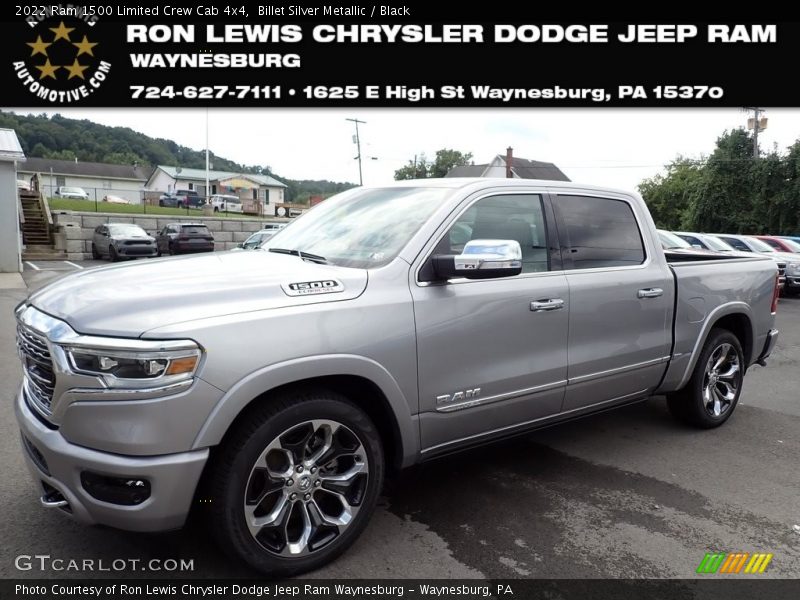 Billet Silver Metallic / Black 2022 Ram 1500 Limited Crew Cab 4x4