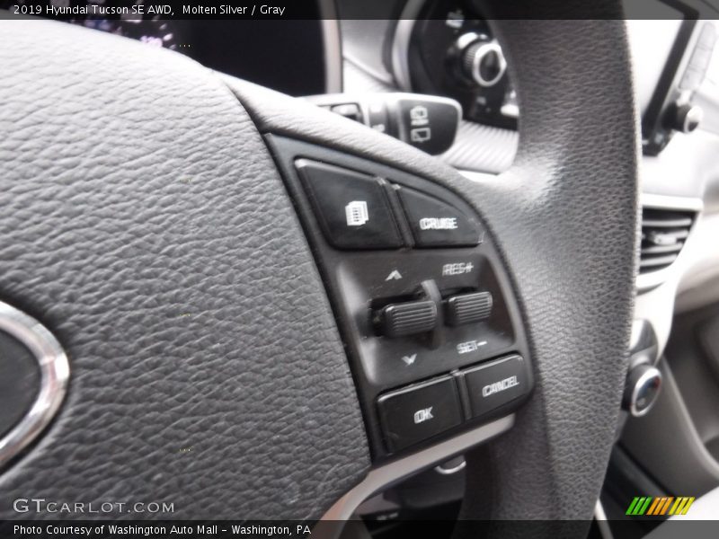 Molten Silver / Gray 2019 Hyundai Tucson SE AWD