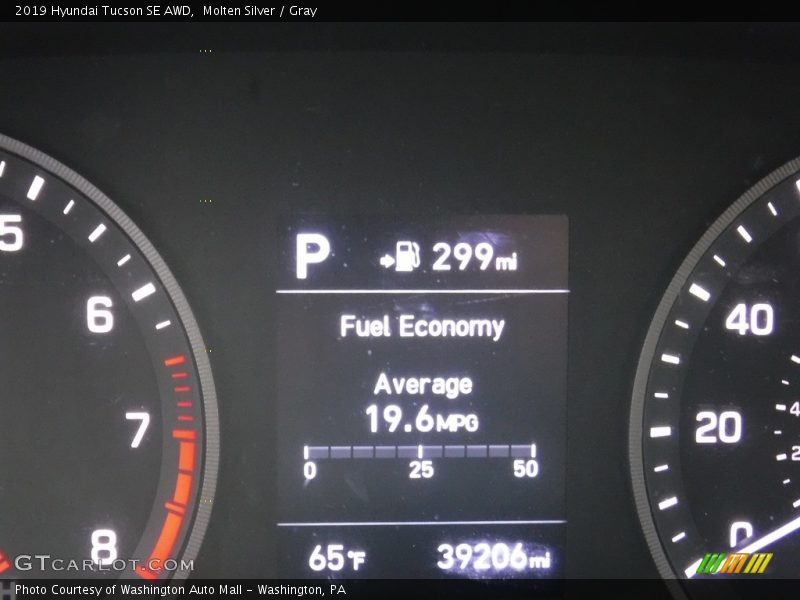 Molten Silver / Gray 2019 Hyundai Tucson SE AWD
