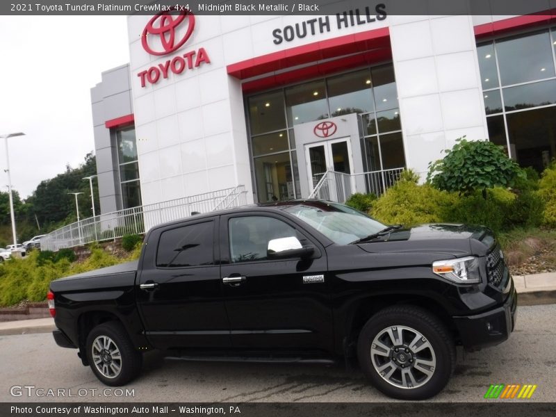 Midnight Black Metallic / Black 2021 Toyota Tundra Platinum CrewMax 4x4