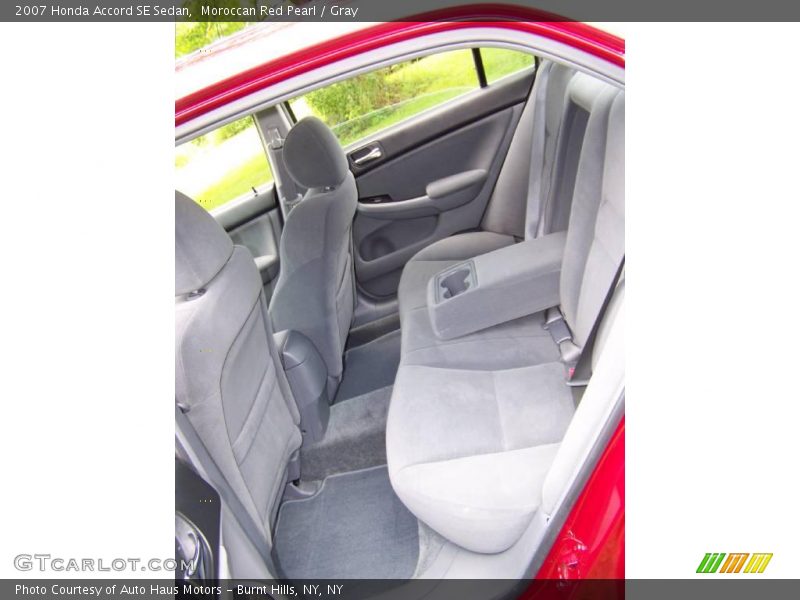 Moroccan Red Pearl / Gray 2007 Honda Accord SE Sedan