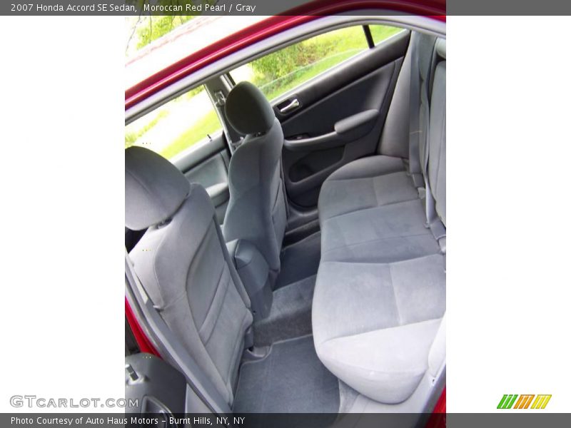 Moroccan Red Pearl / Gray 2007 Honda Accord SE Sedan