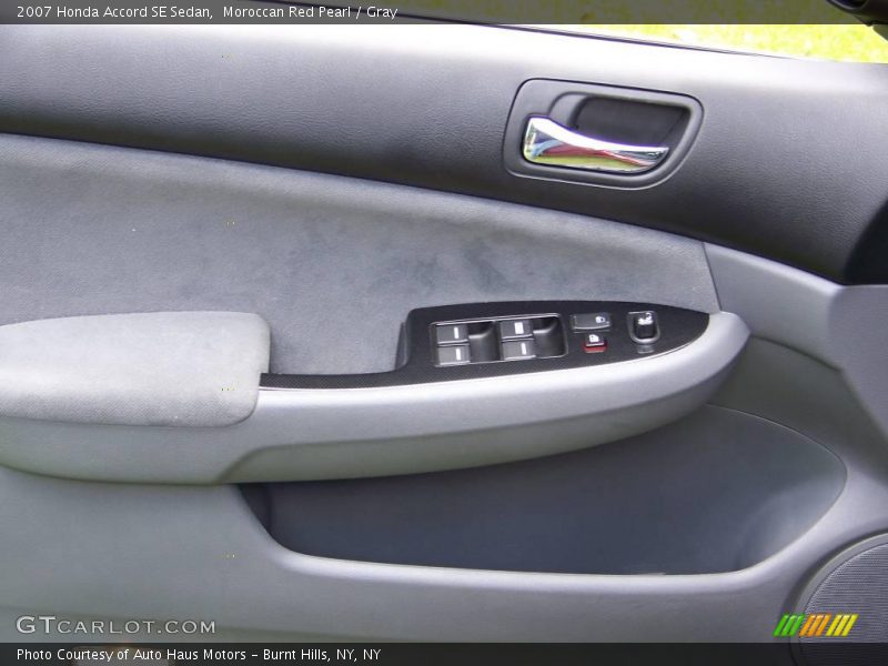 Moroccan Red Pearl / Gray 2007 Honda Accord SE Sedan