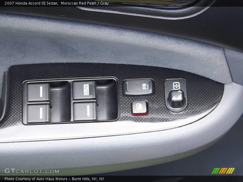 Moroccan Red Pearl / Gray 2007 Honda Accord SE Sedan