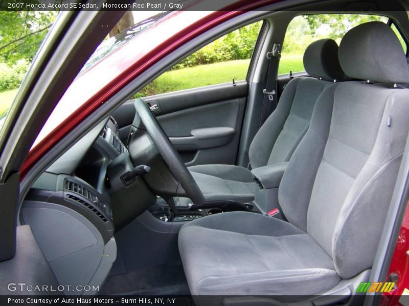 Moroccan Red Pearl / Gray 2007 Honda Accord SE Sedan