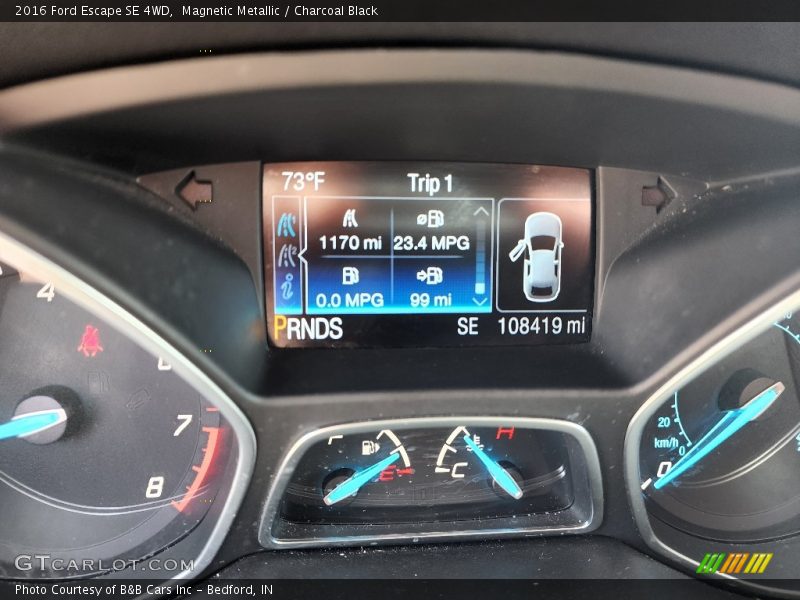 Magnetic Metallic / Charcoal Black 2016 Ford Escape SE 4WD