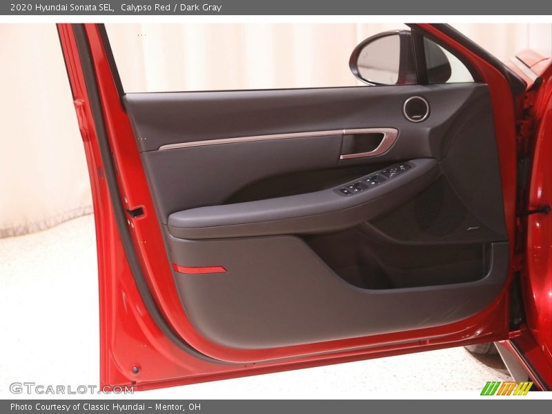 Calypso Red / Dark Gray 2020 Hyundai Sonata SEL