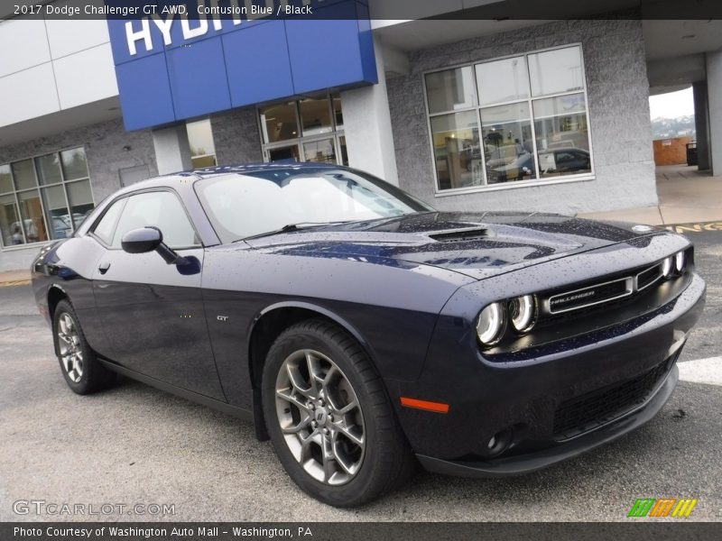 Contusion Blue / Black 2017 Dodge Challenger GT AWD
