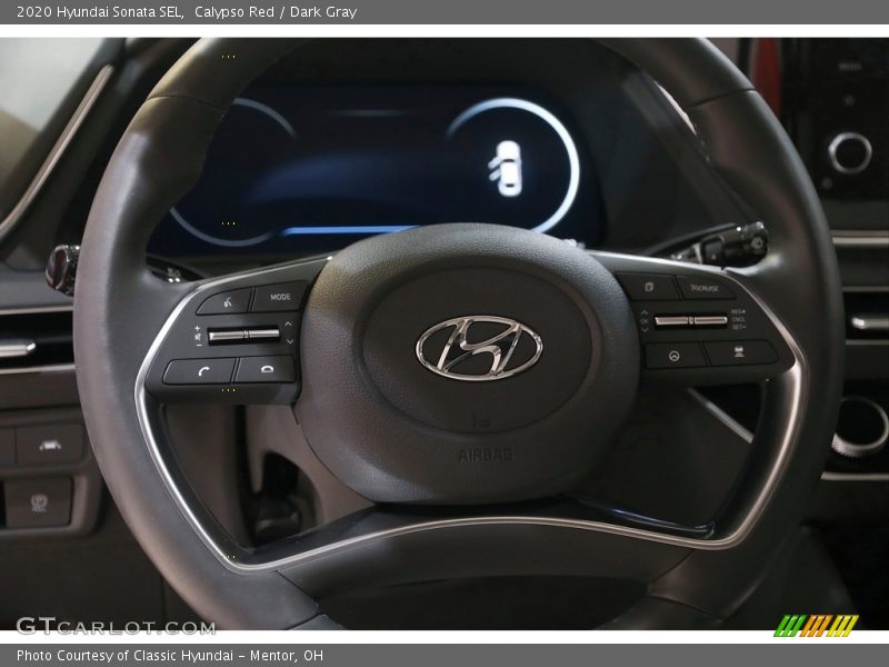 Calypso Red / Dark Gray 2020 Hyundai Sonata SEL