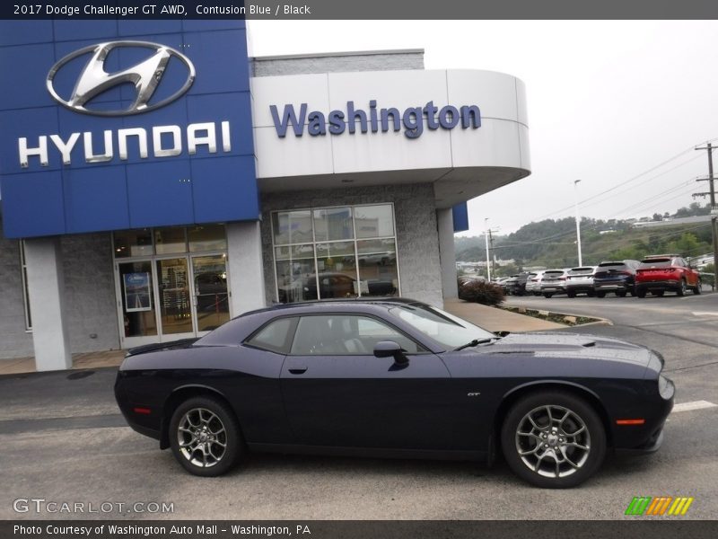 Contusion Blue / Black 2017 Dodge Challenger GT AWD