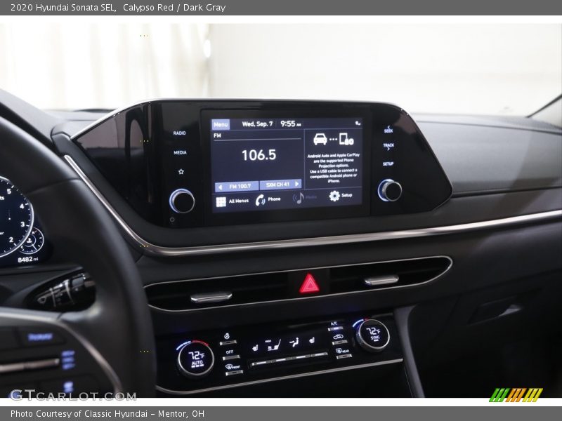 Calypso Red / Dark Gray 2020 Hyundai Sonata SEL