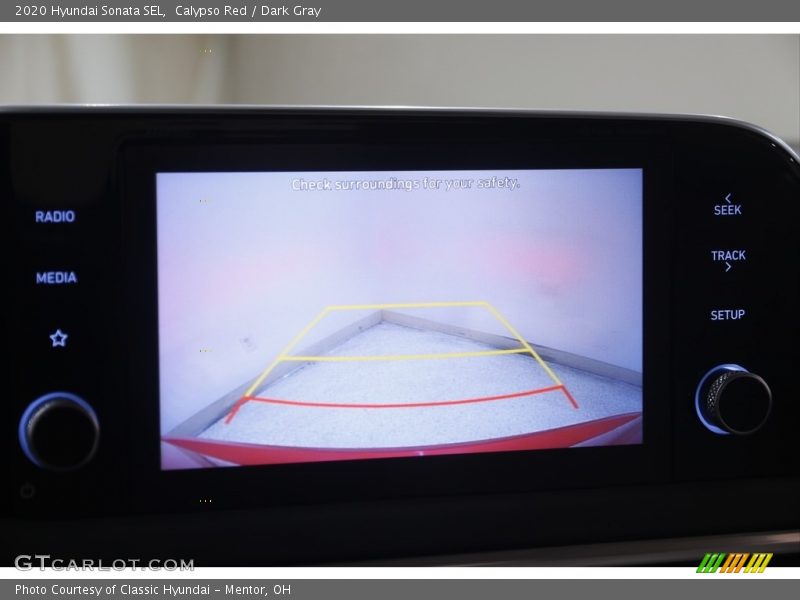 Calypso Red / Dark Gray 2020 Hyundai Sonata SEL