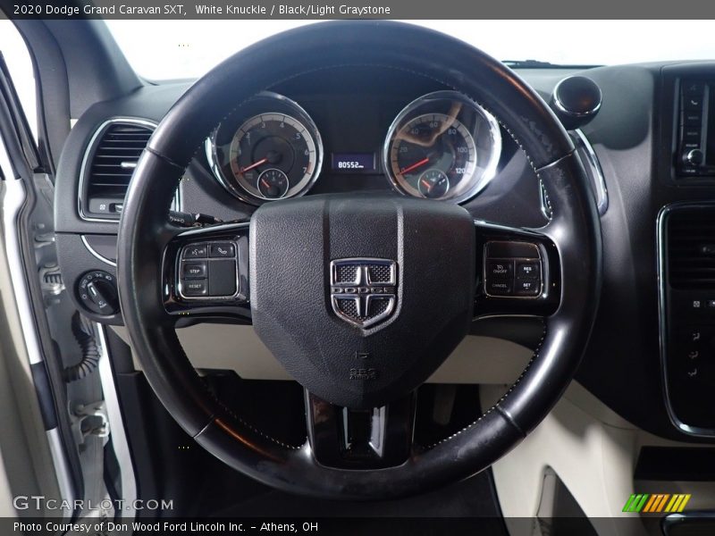White Knuckle / Black/Light Graystone 2020 Dodge Grand Caravan SXT