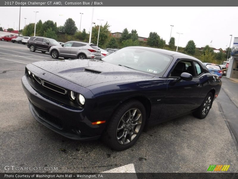 Contusion Blue / Black 2017 Dodge Challenger GT AWD