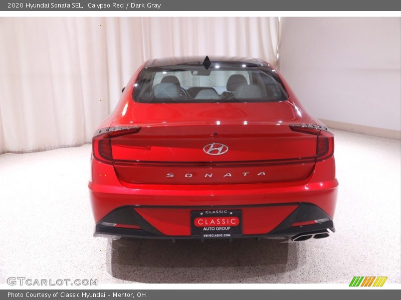 Calypso Red / Dark Gray 2020 Hyundai Sonata SEL