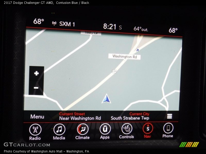 Contusion Blue / Black 2017 Dodge Challenger GT AWD