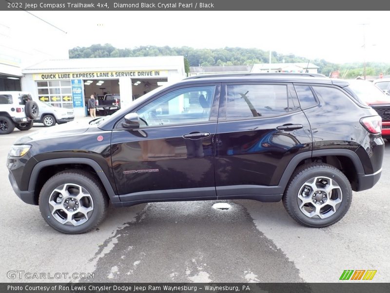 Diamond Black Crystal Pearl / Black 2022 Jeep Compass Trailhawk 4x4